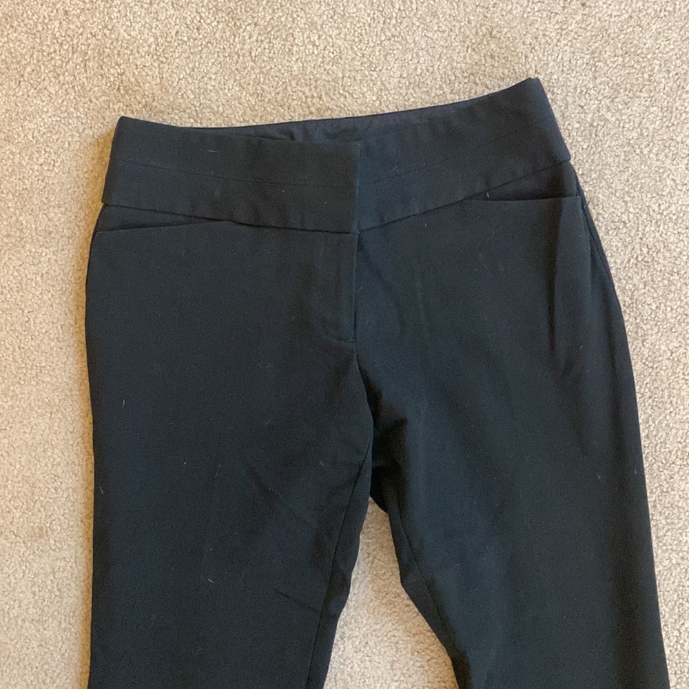Express Editor Boot Cut Mid Rise Black Dress Pants - Size 6R